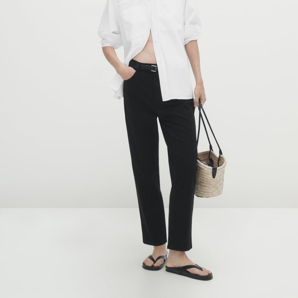 ZARA Cropped Trouser Pants